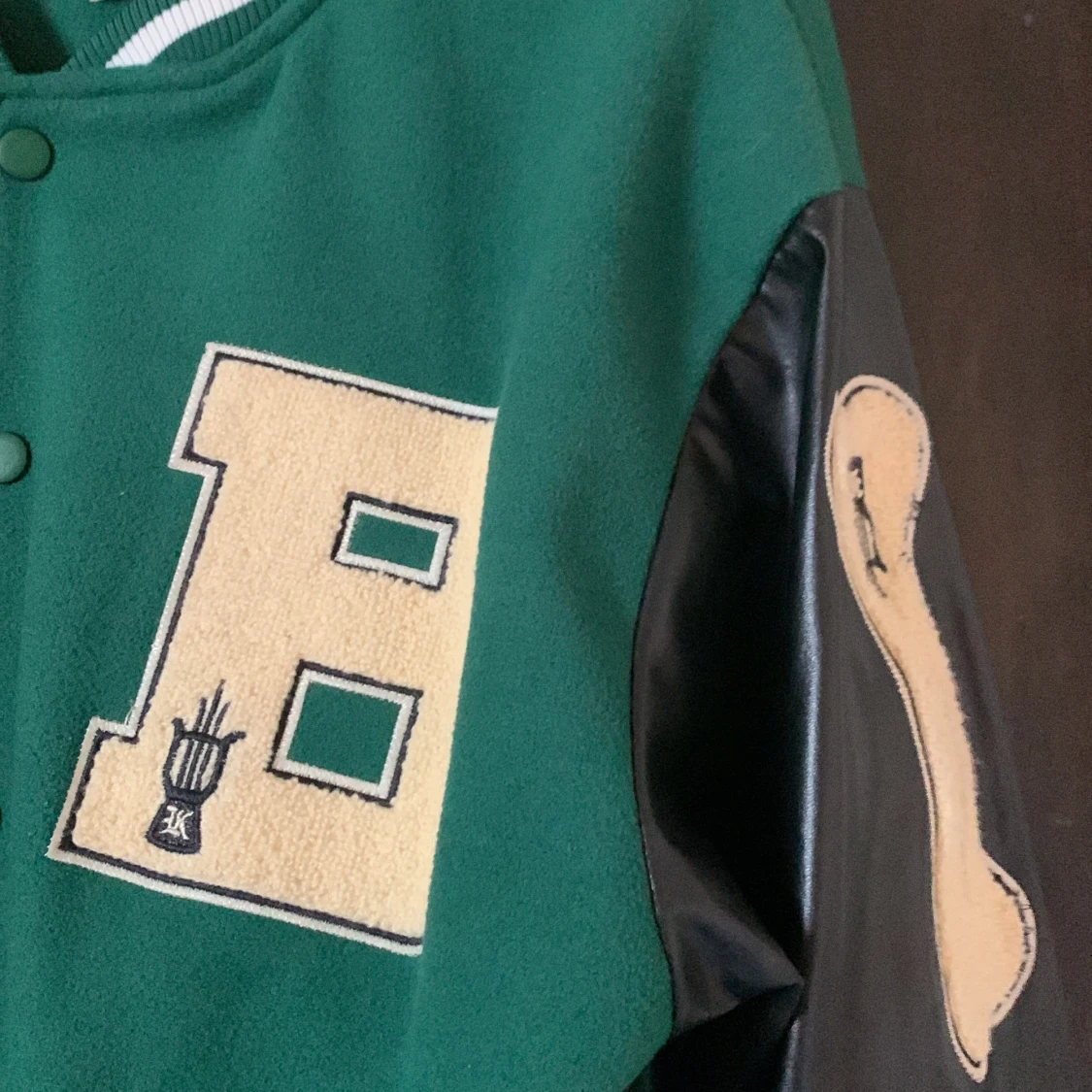 Grön baseball jacka  - 91