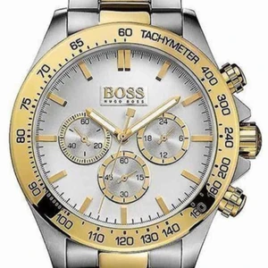 Hugo boss klocka ikontwotone - Helt ny hugo boss klocka som jag fick i födelsedagspresent, tyvärr är guld inte min stil så säljer vidare den köpt för 4665kr. Kan gå ner vid snabbaffär.
