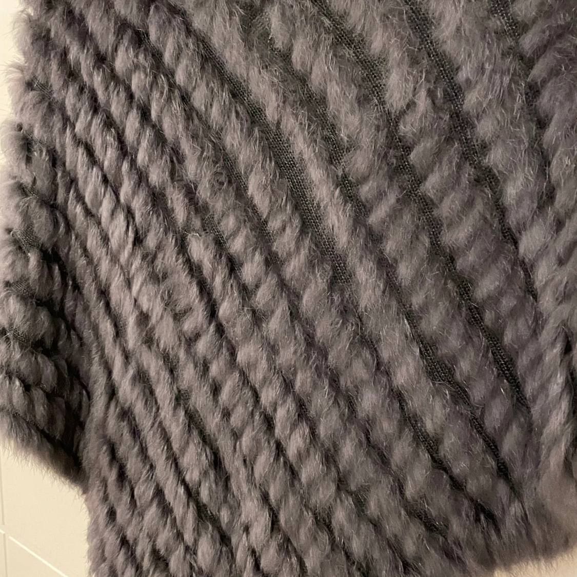 Pälsponcho äkta päls - 91