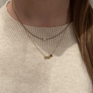 Halsband m pärla  - Jättefint halsband med pärla på. Köpte från en small business. Aldrig använt, endast testat. Pris är diskuterbart. Frakt ingår inte. Skriv för fler bilder eller annat 