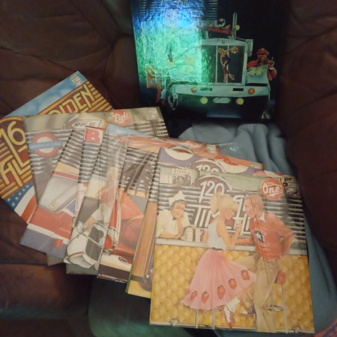 Album 120 All Time Hits LP skivor vinyl 33 . - 90