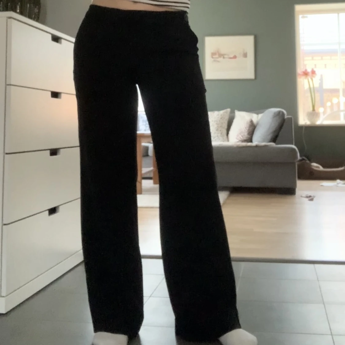 Lågmidjade kostymbyxor  - 90