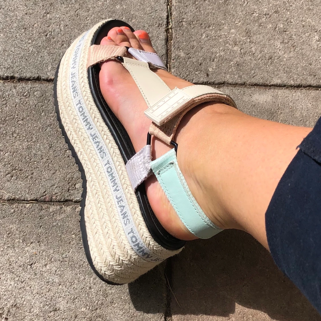 Superfina platåsandaler  - 90