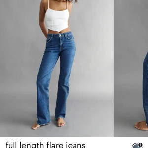 Flare jeans - Jag säljer dessa jeans ifrån Gina tricot eftersom dom tyvärr blivit förstora på mig. Jag är 164 cm och de va lite lite långa på mig skulle säga att de sitter perfekt på ngn som e typ 167-170. De är sparsamt använda och inga alls defekter.❤️frakt ingår ej.