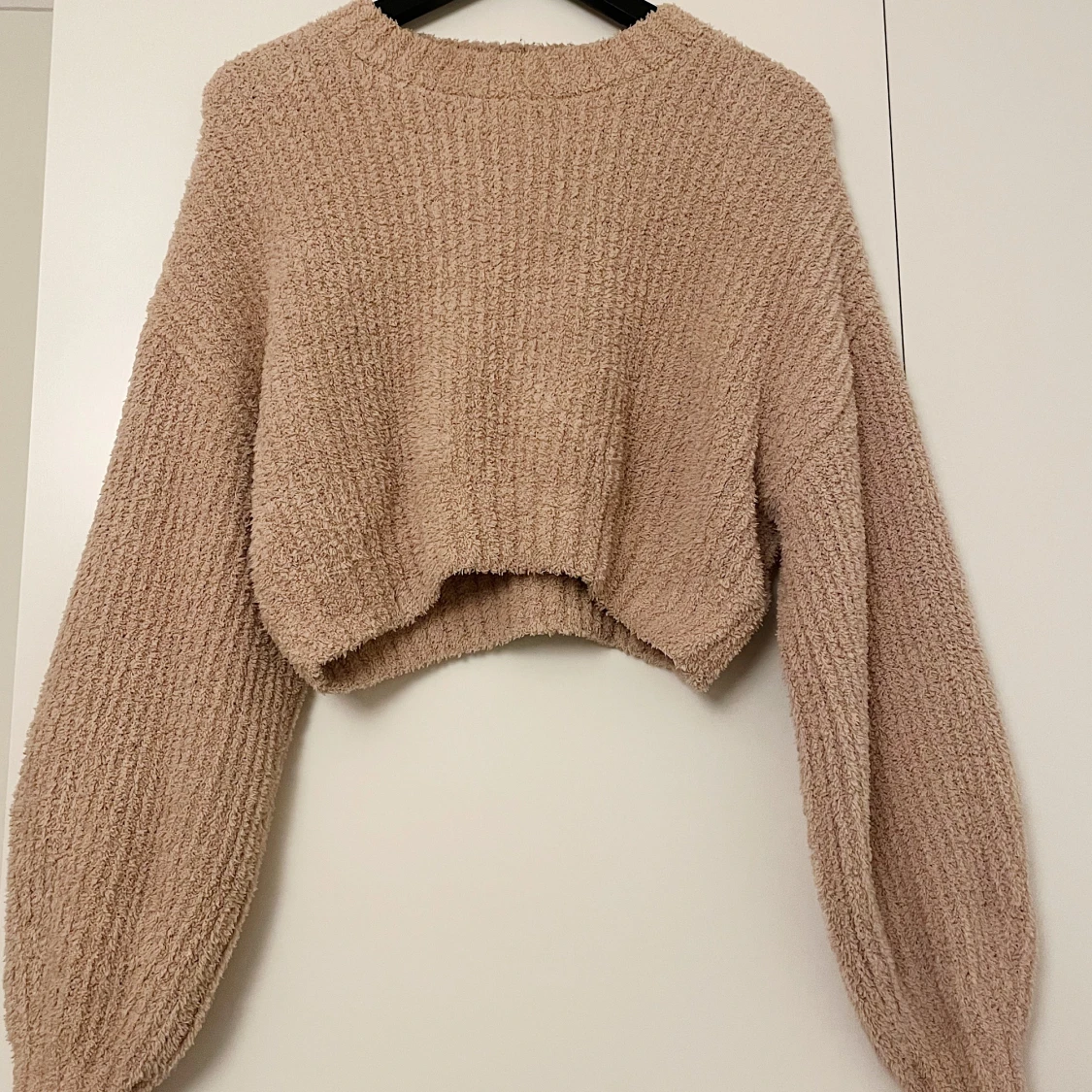 Beige Teddymagtröja 