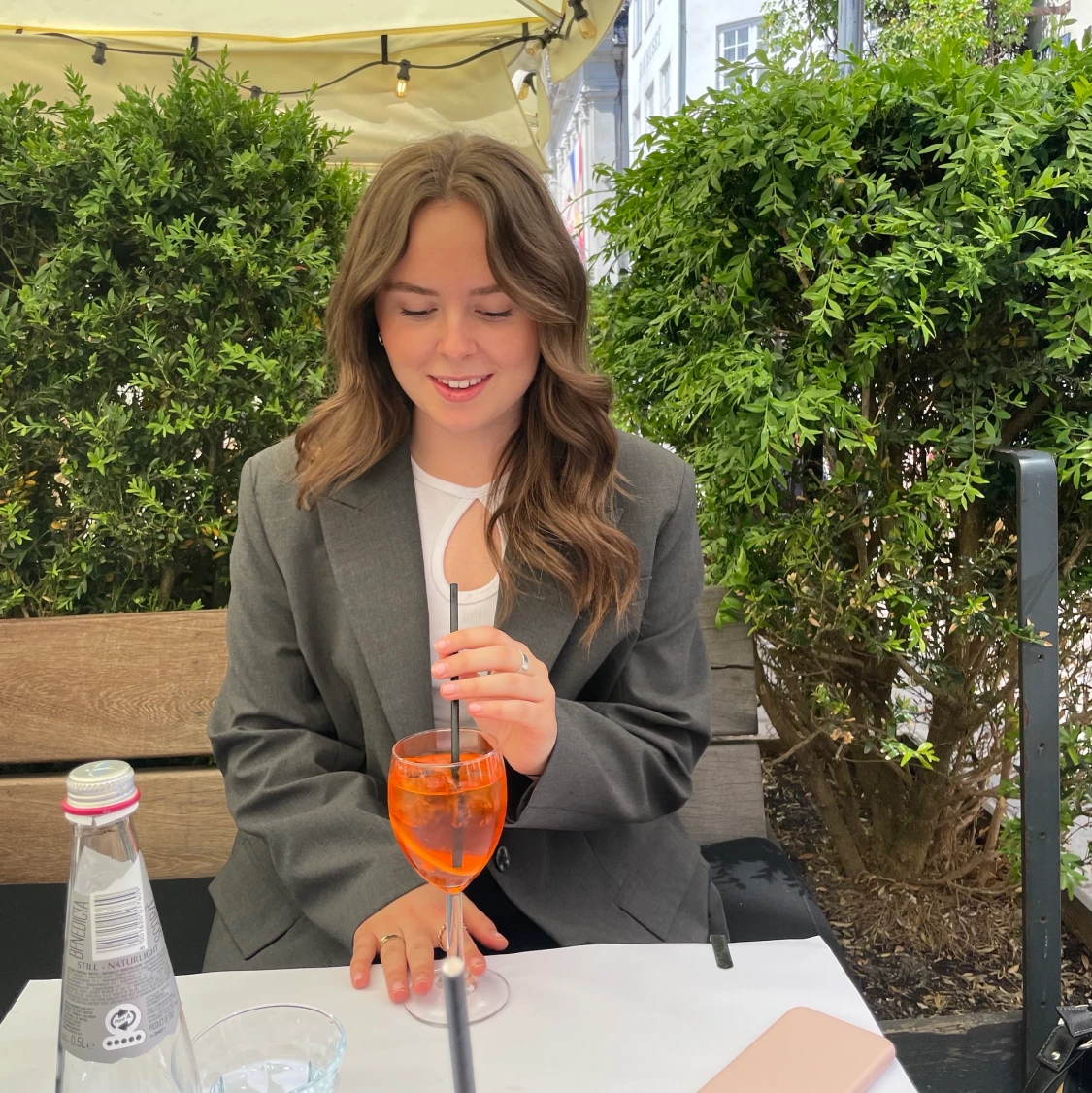 grå oversized blazer