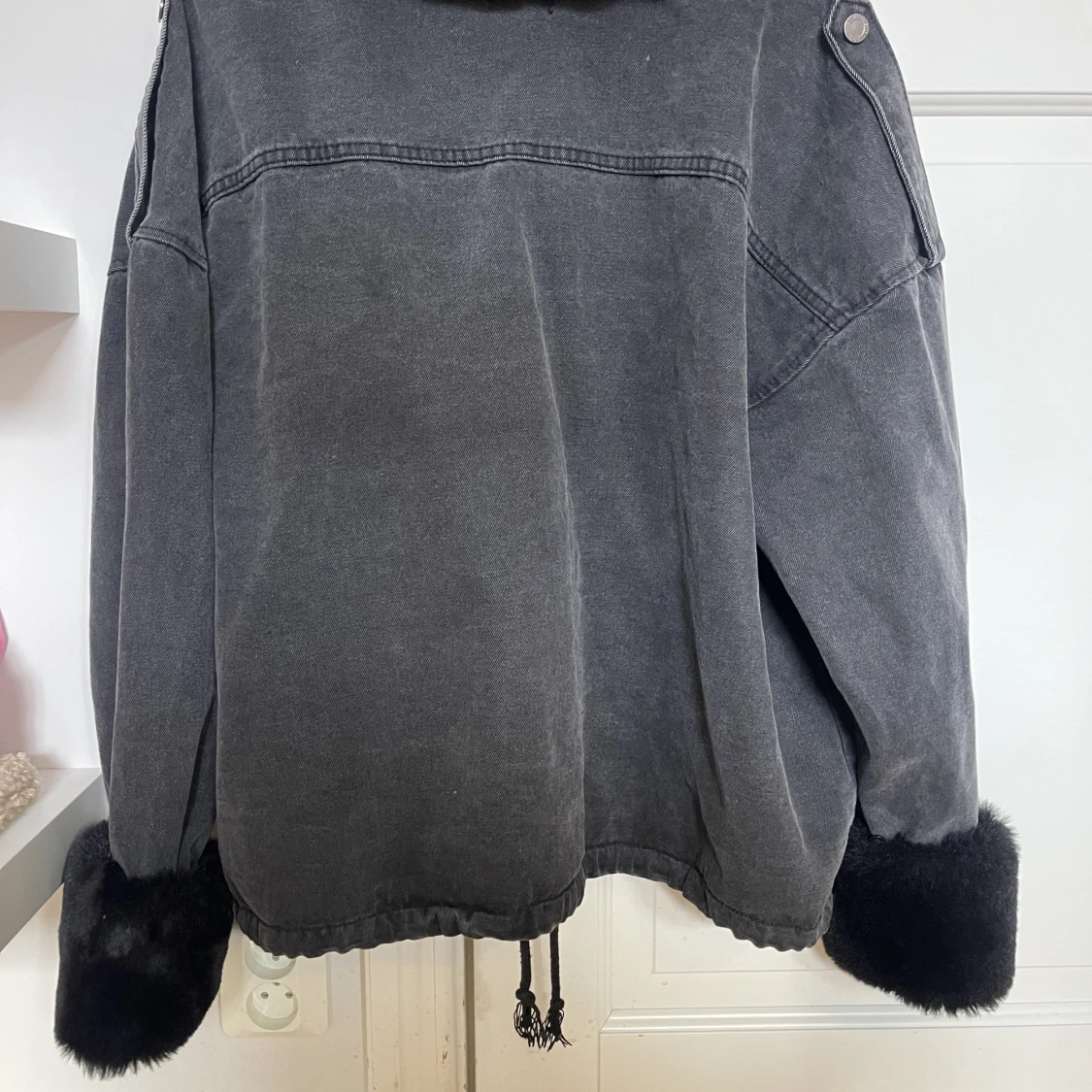 Jeans jacka med päls - 91