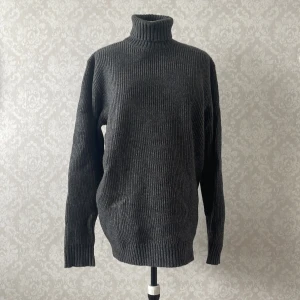 stickad polotröja  - en polotröja i ull från weekday. sparsamt använd. 