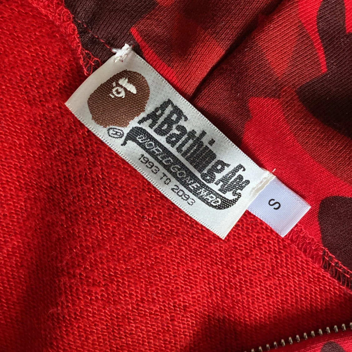 Röd Bape Hoodie - 91