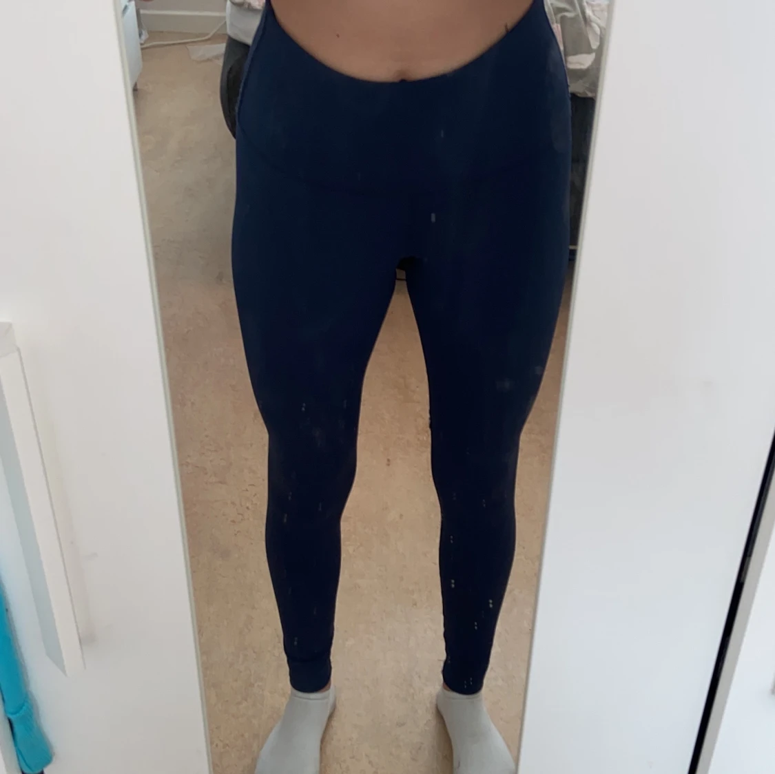 Blåa träningsbyxor