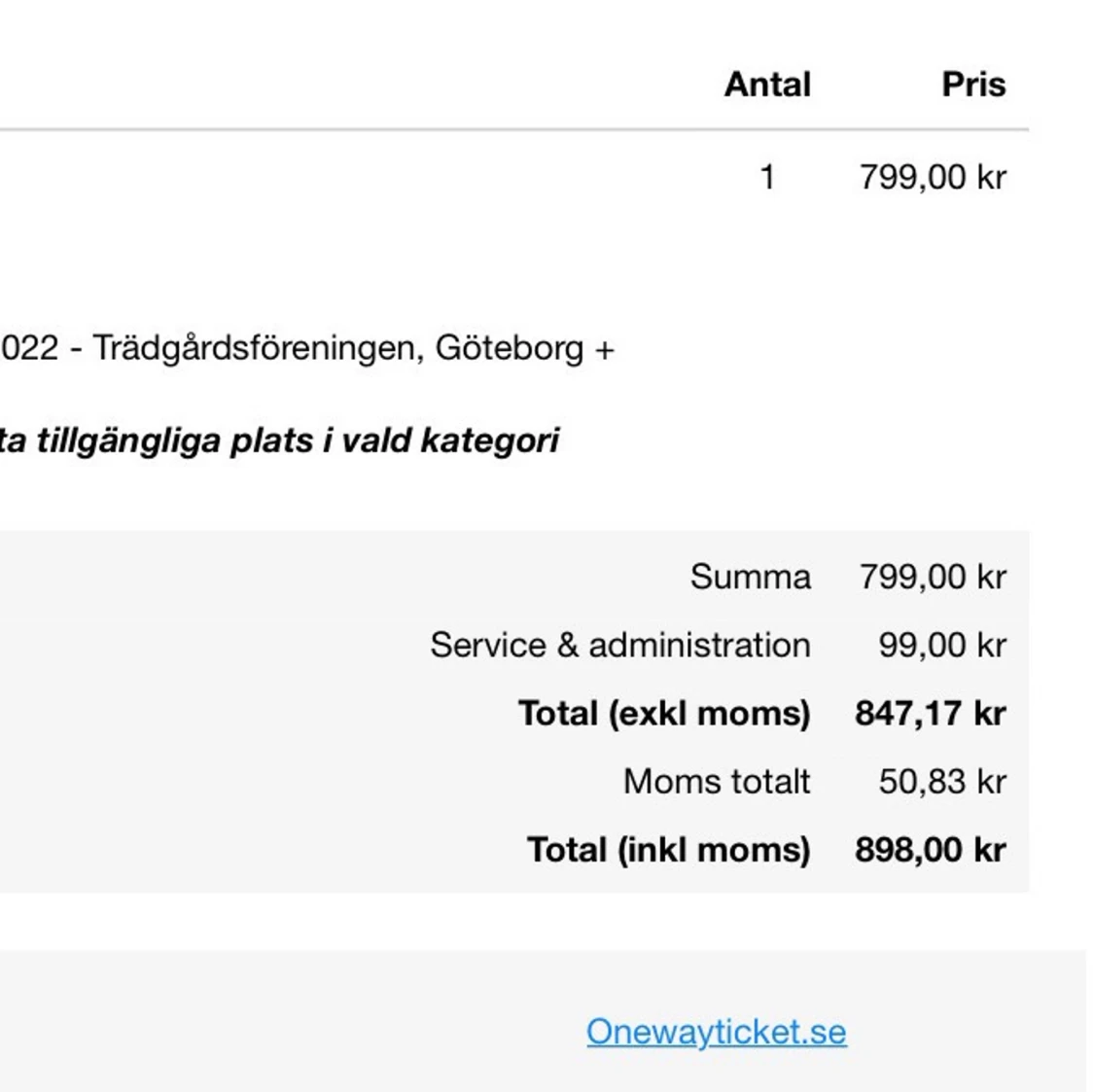 Veronica Maggio + MARES biljett - 90