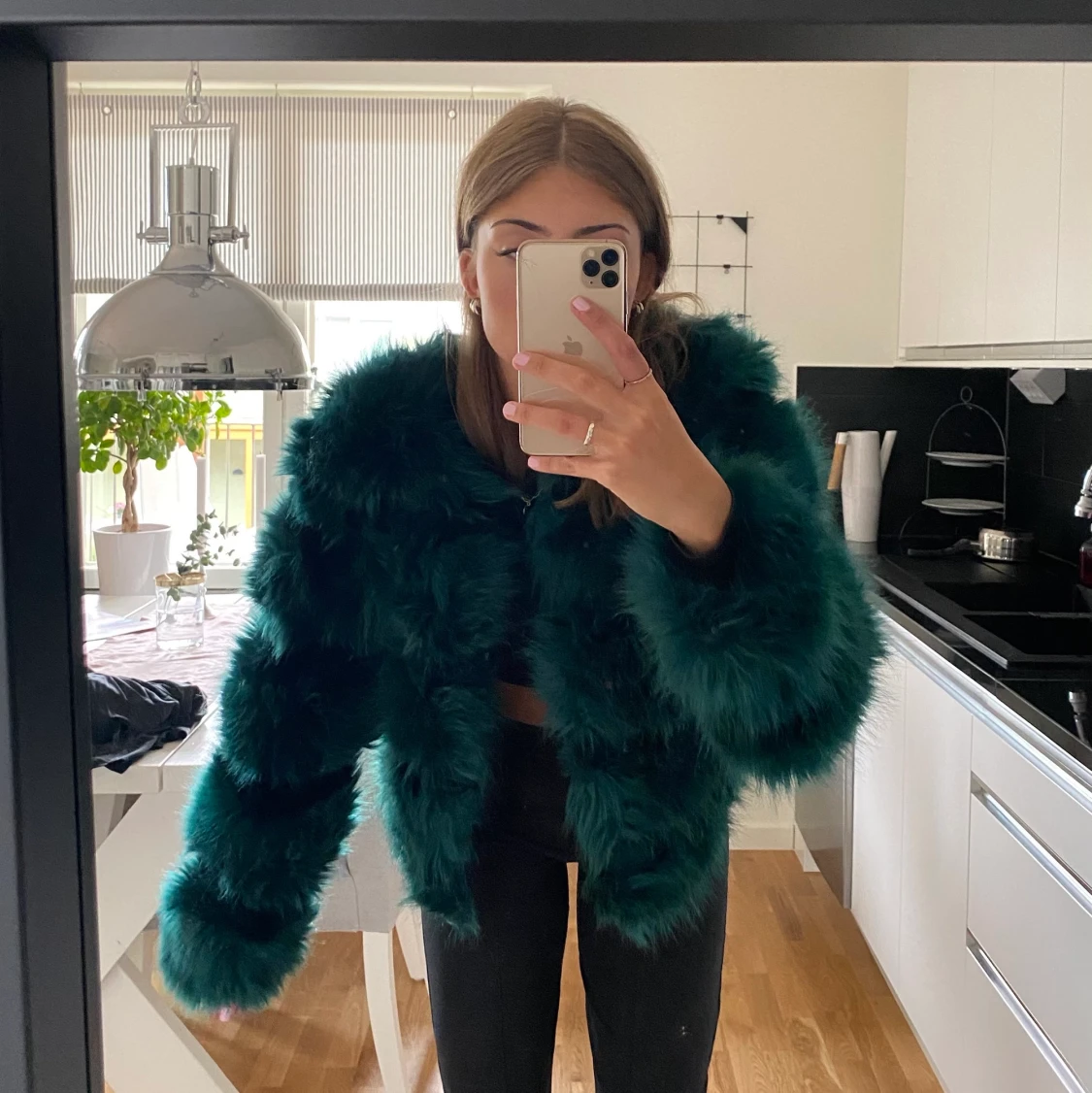 Faux fur jacka