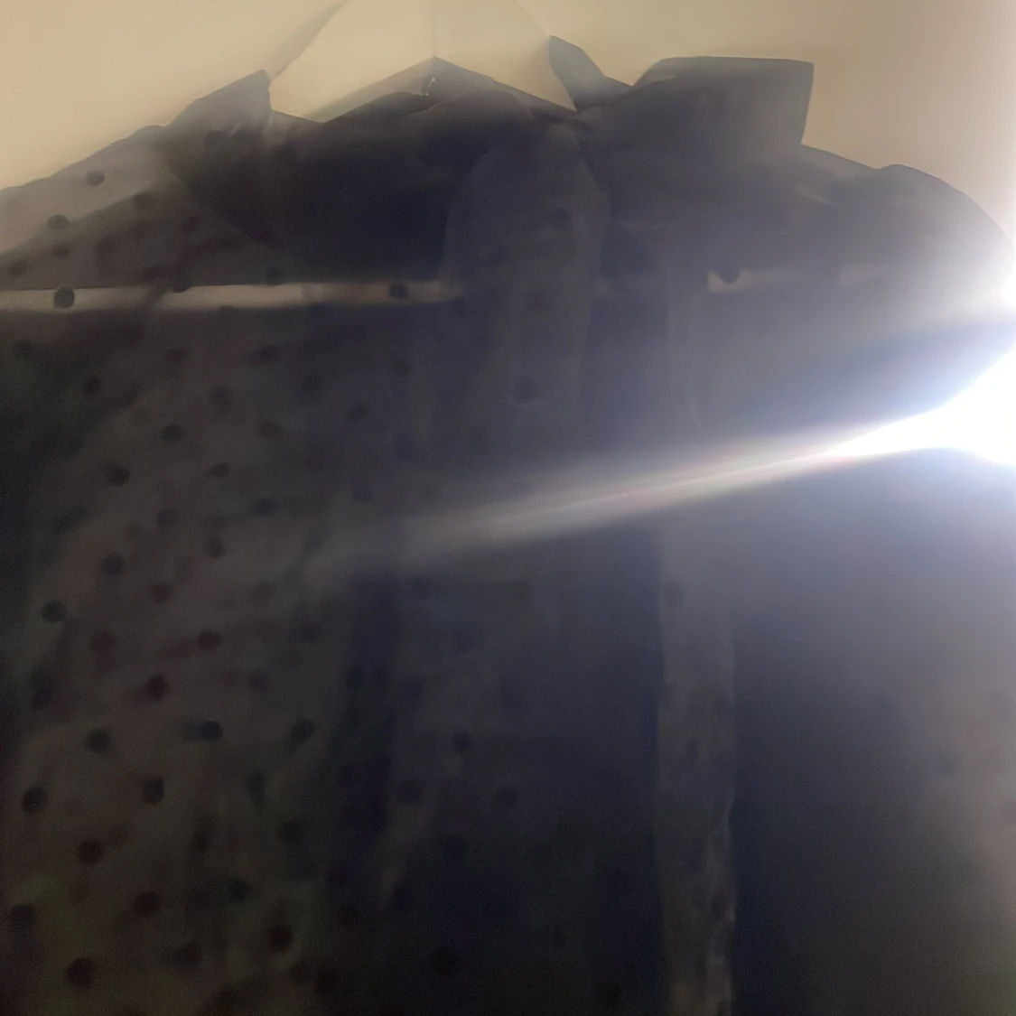 Svart genomskinlig blus  - 90