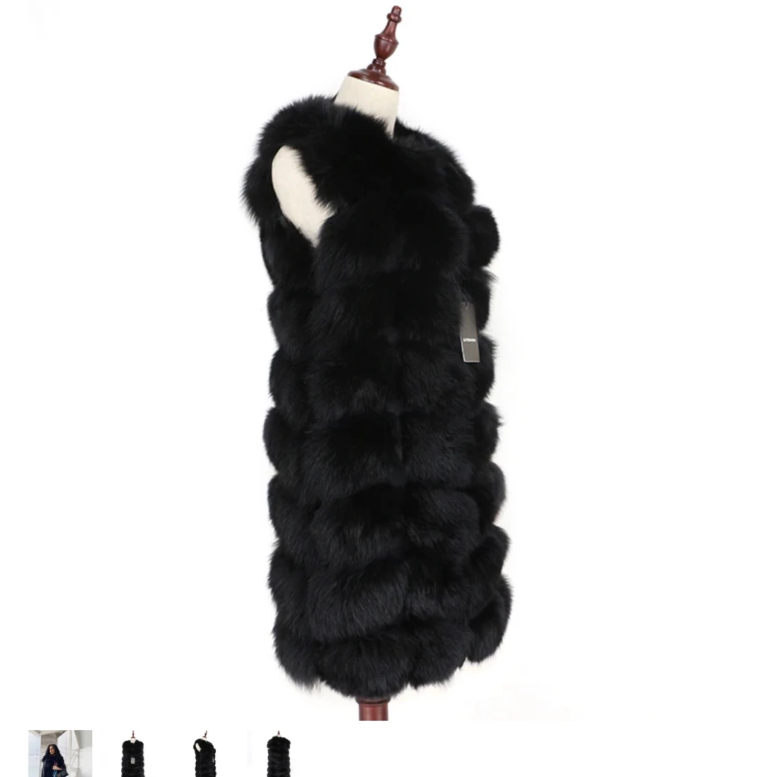 Stilig päls väst & päls jacka  - 90