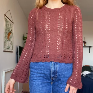 Virkad topp - Brun virkad topp i jättebra skick som används för lite✨