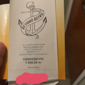 Presentkort på BeyondRetro - Säljer mitt presentkort på beyondretro då jag inte handlar så mycket där längre ! Kan såklart mötas vid en av butikerna i Stockholm för att bevisa att alla pengarna är kvar på kortet :)
