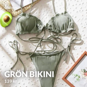 Grön bikini  - Grön bikini från shein storlek S, jätte fin färg och bekväm. 139kr + frakt (går att diskuteras 