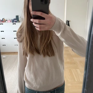 Kashmir tröja  - Superfin, ljusrosa/beige 