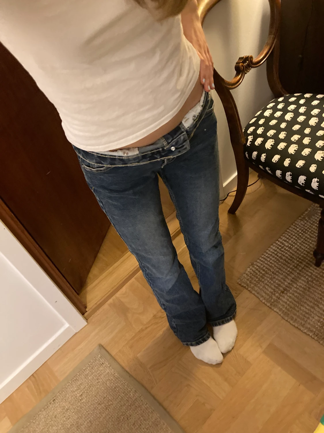 jeans med coola fickor