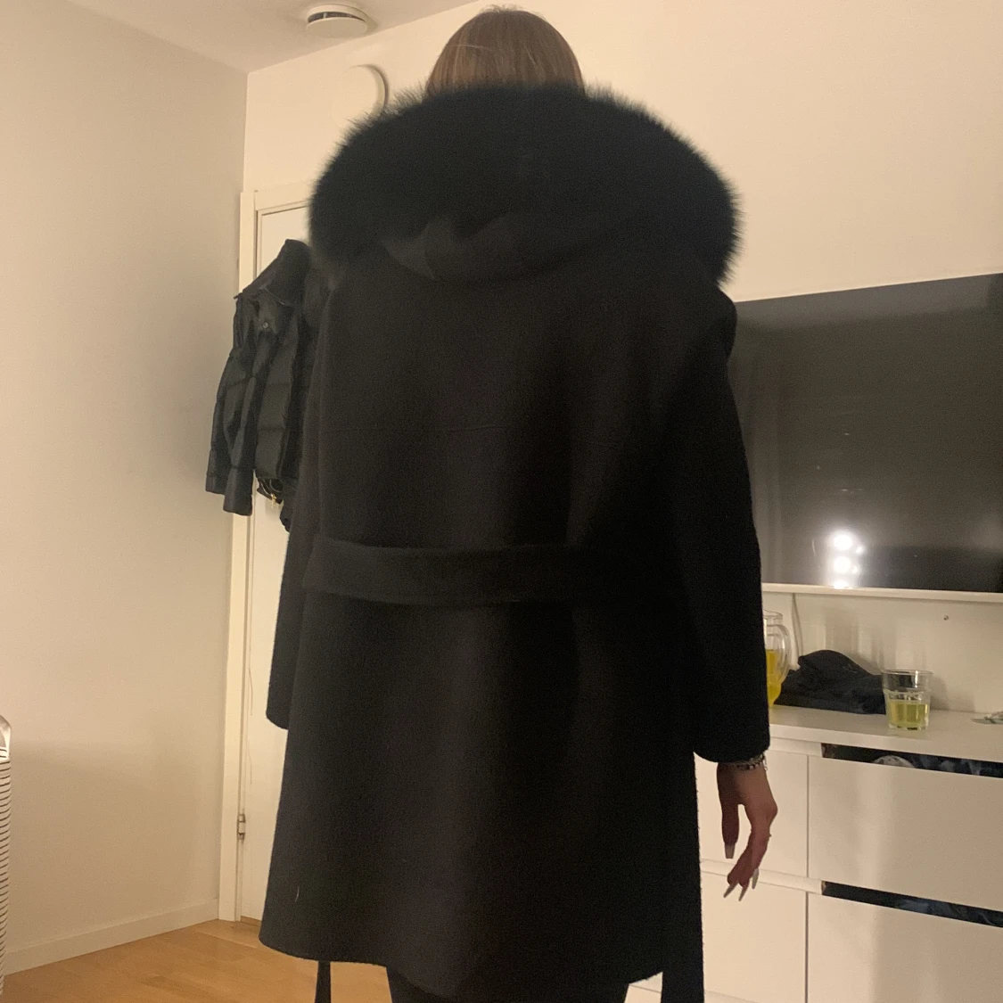 Kappa med äkta päls  - 90