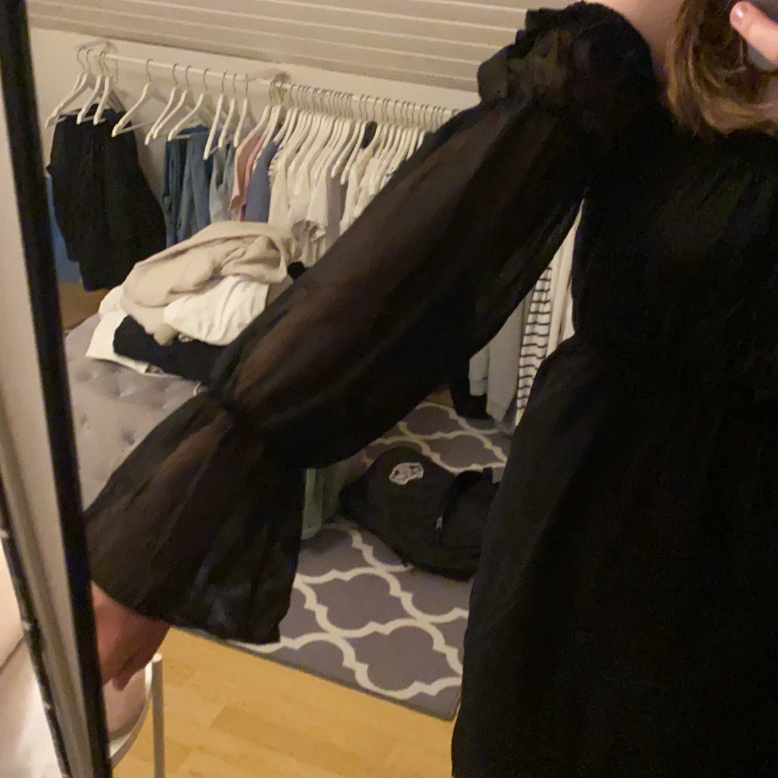 Svart sommar klänning  - 90