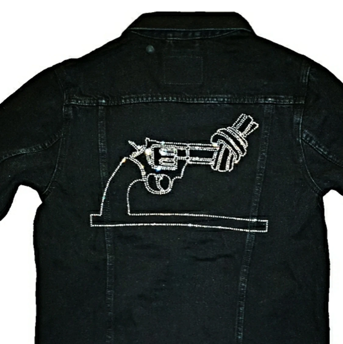 Weekday Black Non-Violence Denim Jacket
