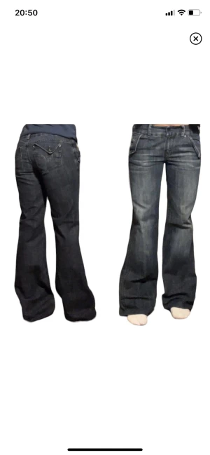 Lågmidjade jeans  - Super snygga lågmidjade jeans! Skriv för mått osv  Fraktar och möts upp i stan