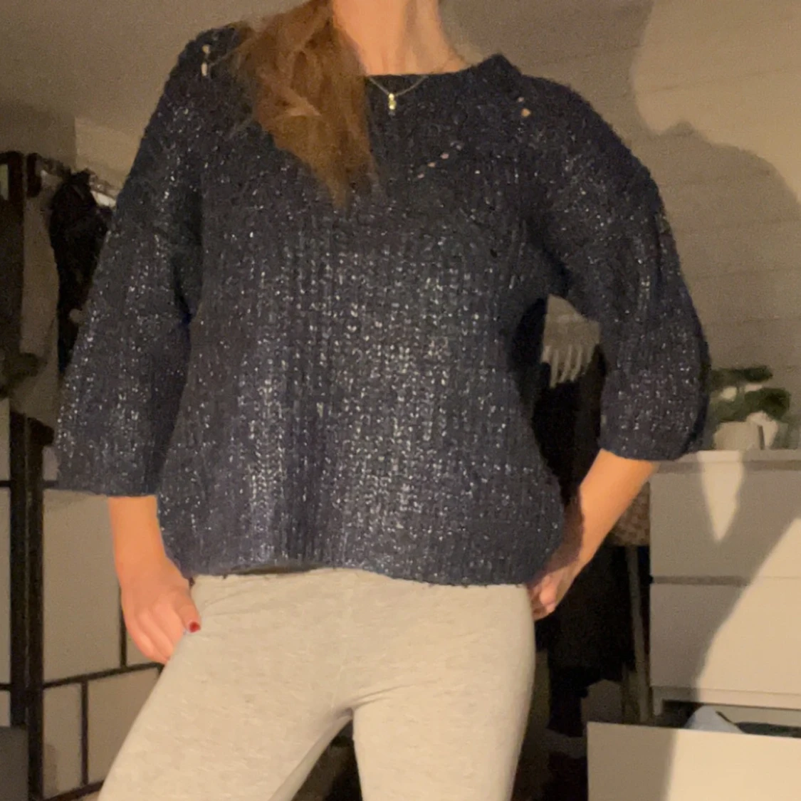 Trekvartsärm tröja  - 90