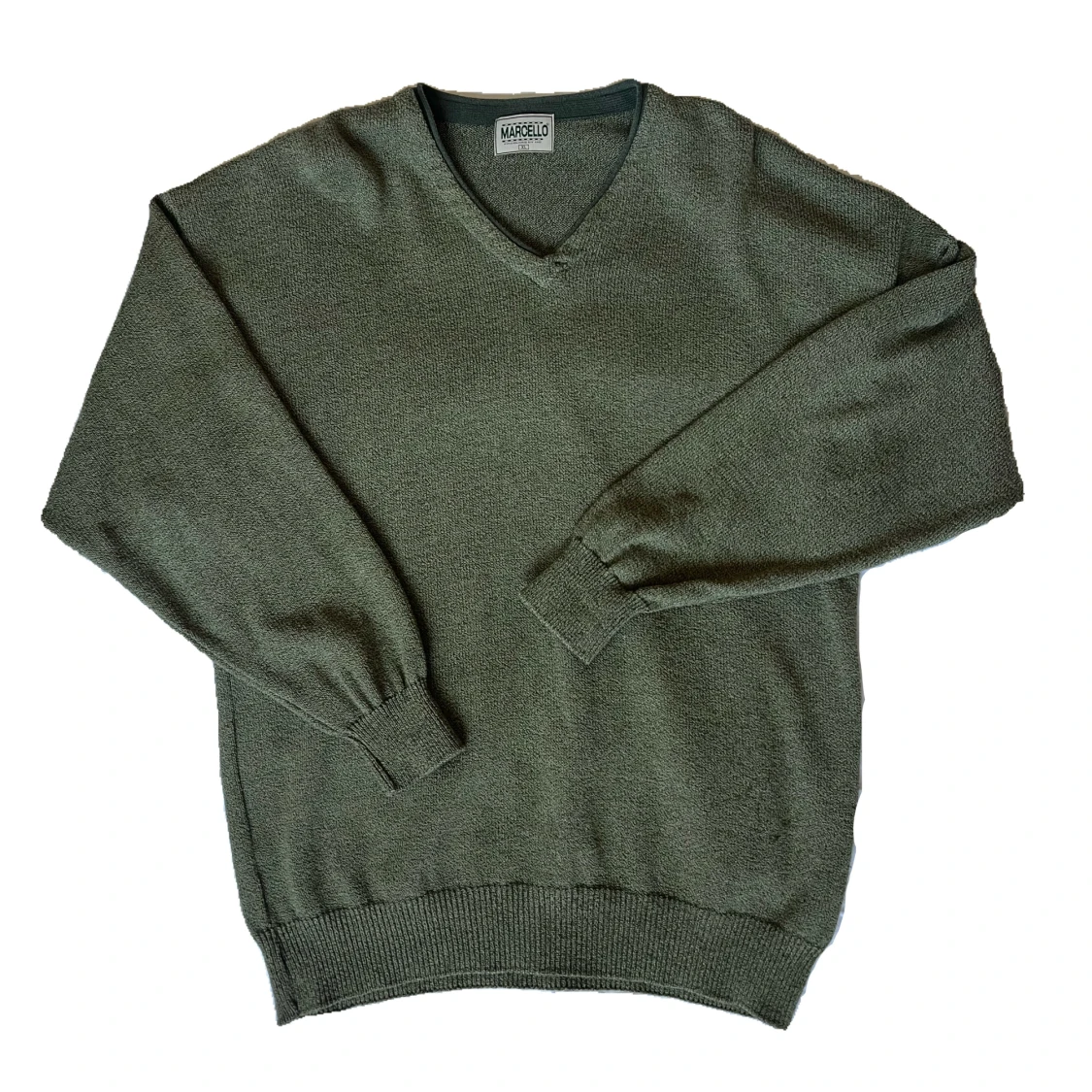 Grön stickad tröja