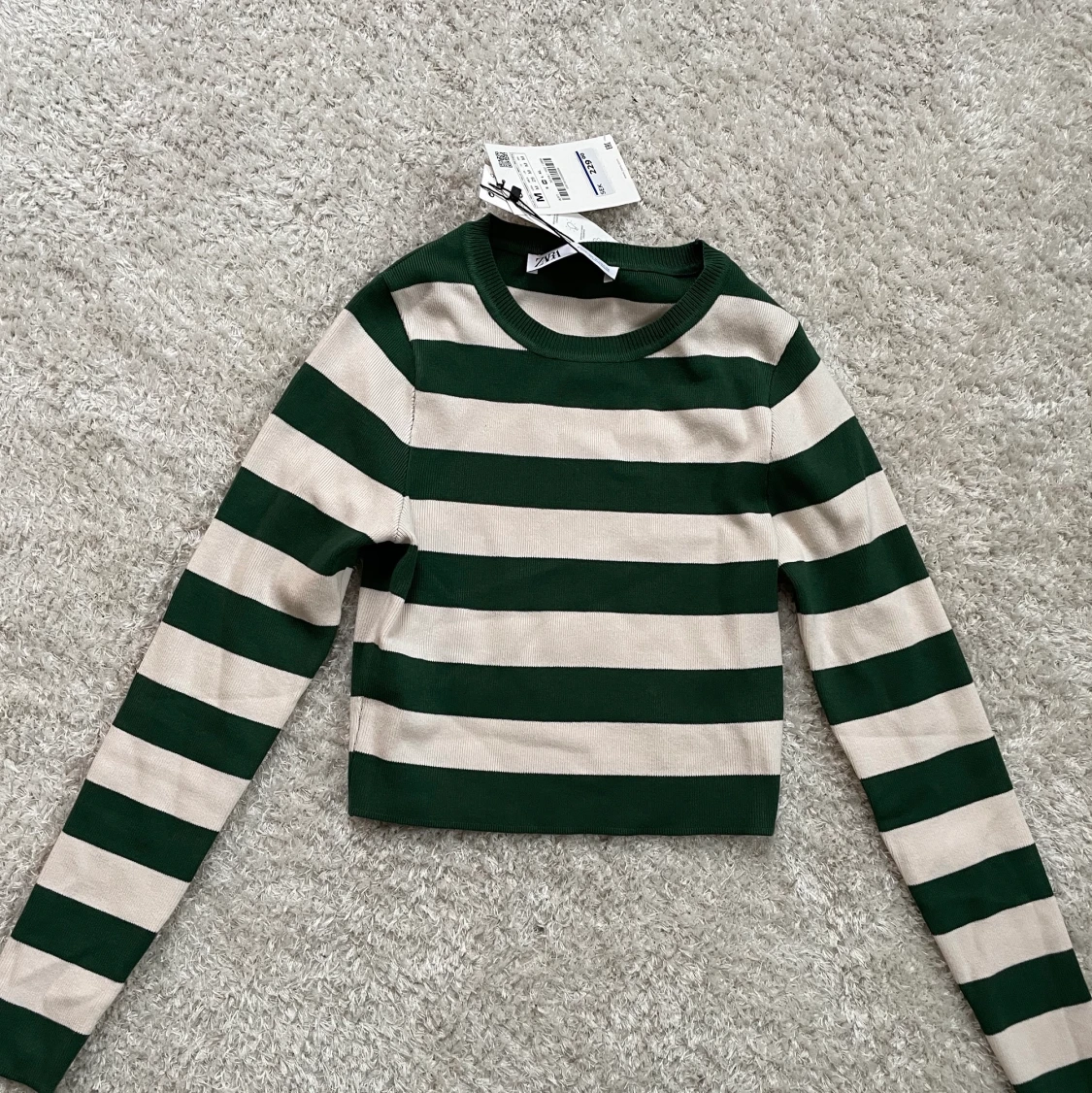 Randig långärmad tröja