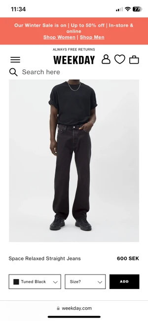 Weekday jeans  - Fåtal gånger använda. Skitsnygga. Storlek 31, längd 32