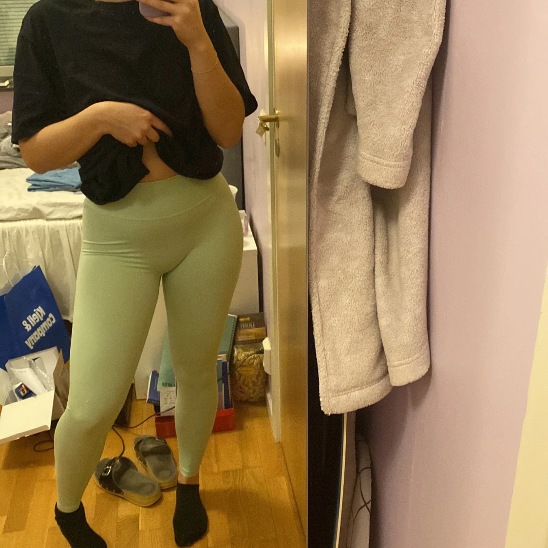 Mintgröna alphatlete tights - 90