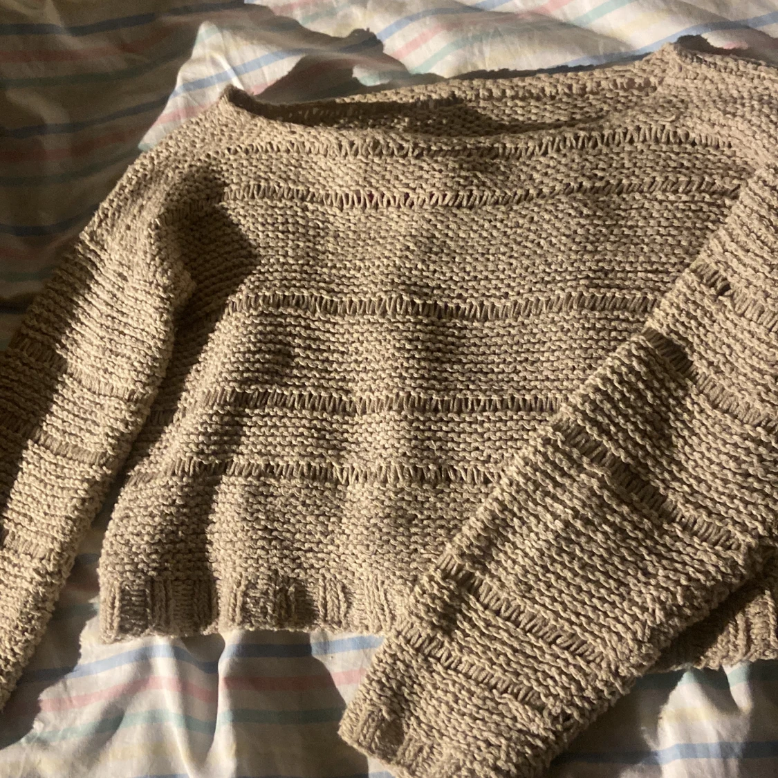 stickad crop top/ tröja - 90