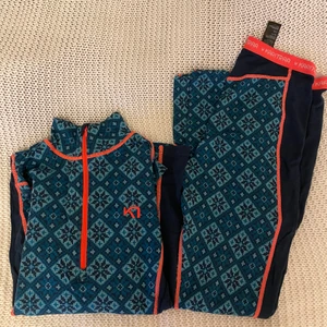 Kari traa rose underställ - Superfint underställ från Kari traa, modellen rose, ullmix, superskönt och håller värmen fint med endast ett lager. Storlek S i tröjan och M i byxorna. Säljer då det blivit för litet. Inga skavanker. Nypris ca 850 kr/del. 400 för både tröja och byxor. 