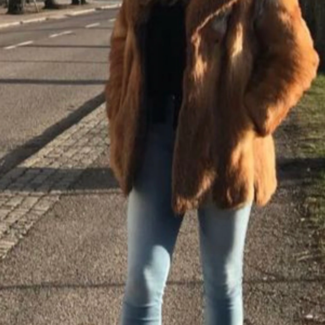 Äkta rävpälsjacka