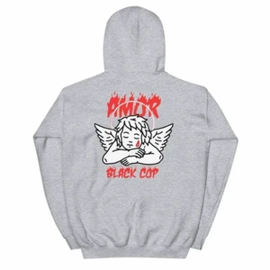 Black cop shop hoodie - Säljer hoodie från black cop shop som inte går att köpa längre och som är som helt oanvänd🤍