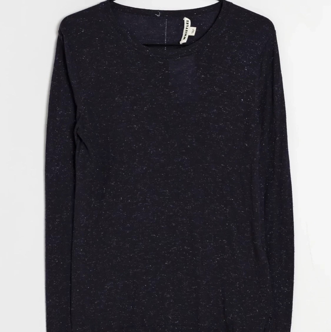 đžMörk blĂ„ glittrig tröja đž