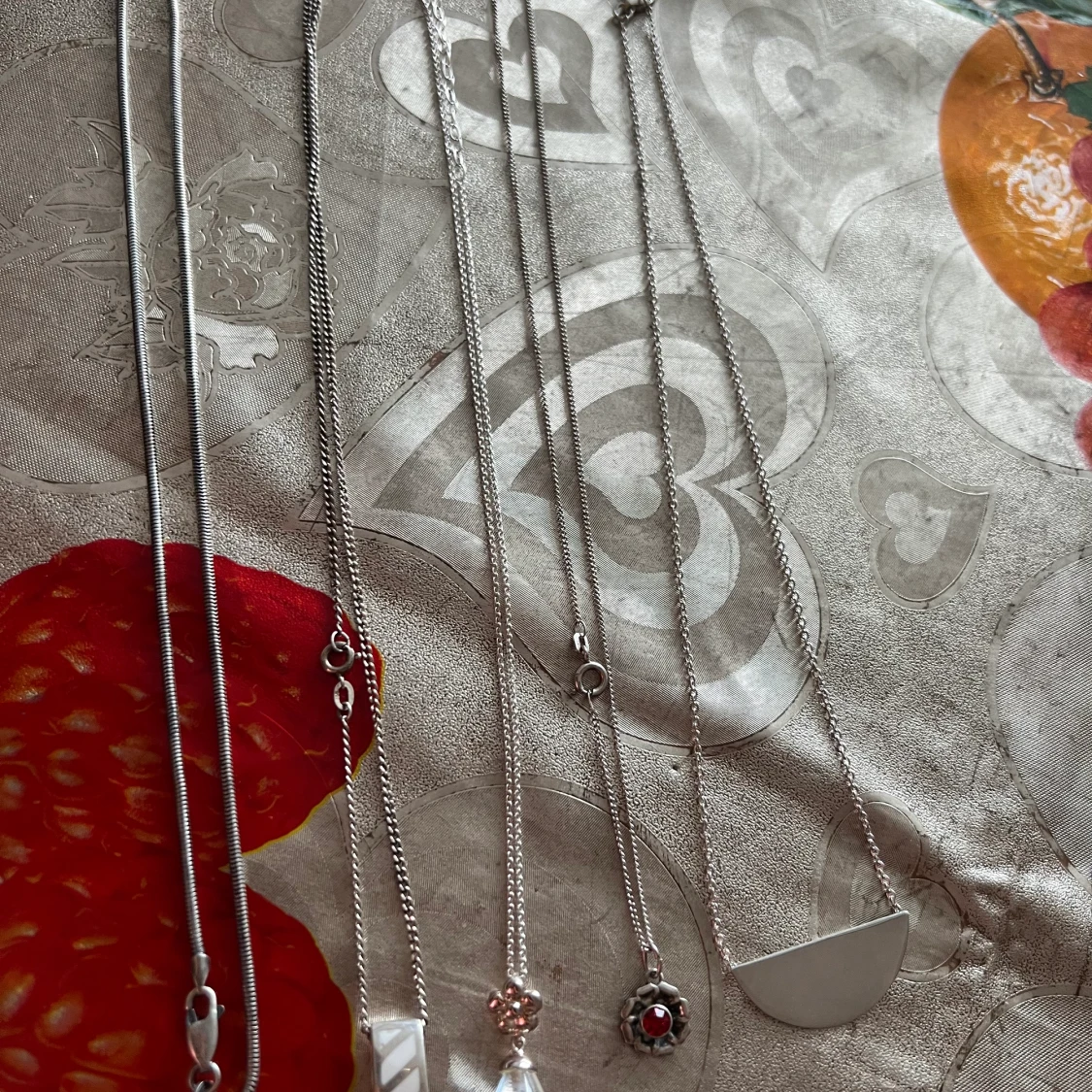 Äkta silver halsband  - 91