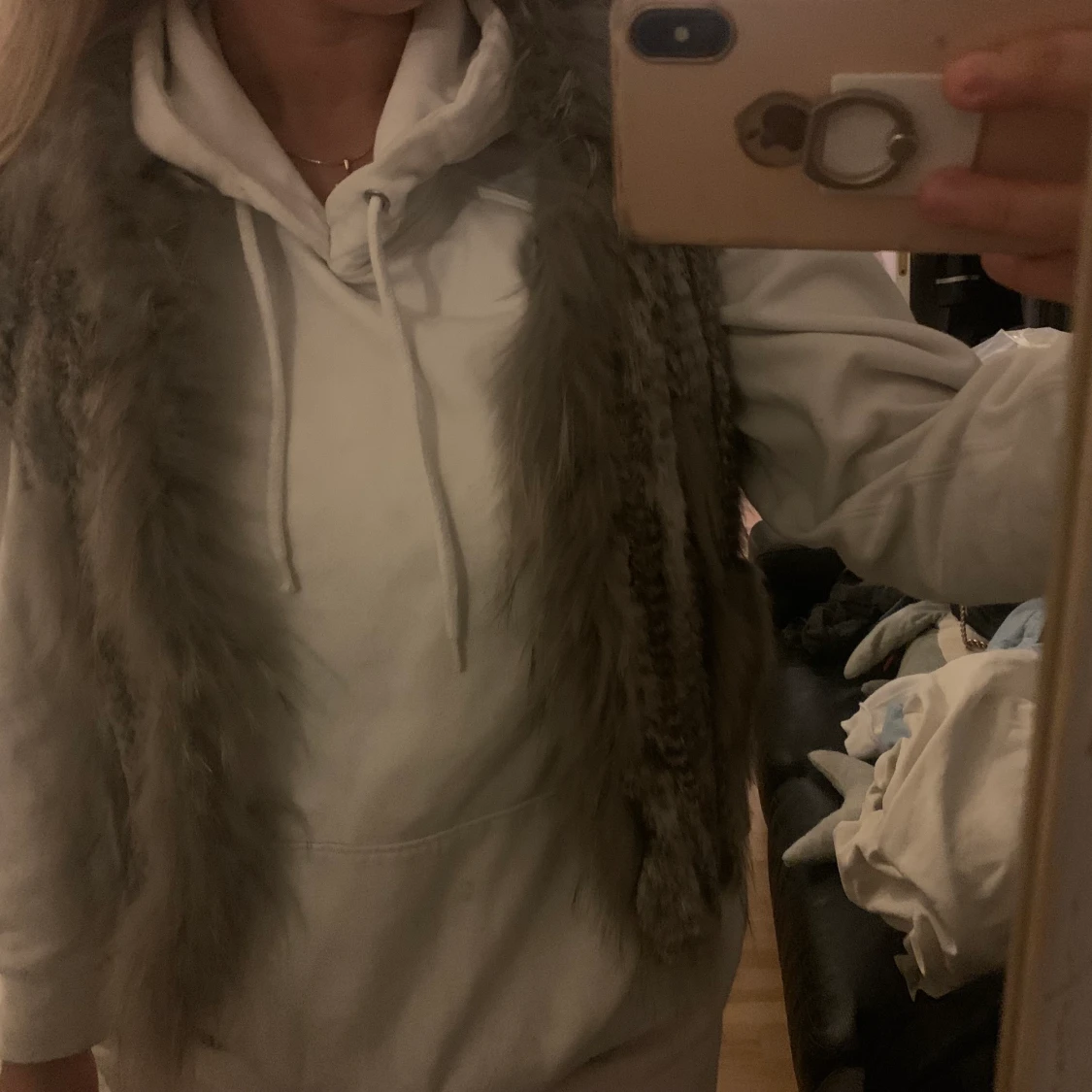 Äkta pälsväst stl 36 - 90