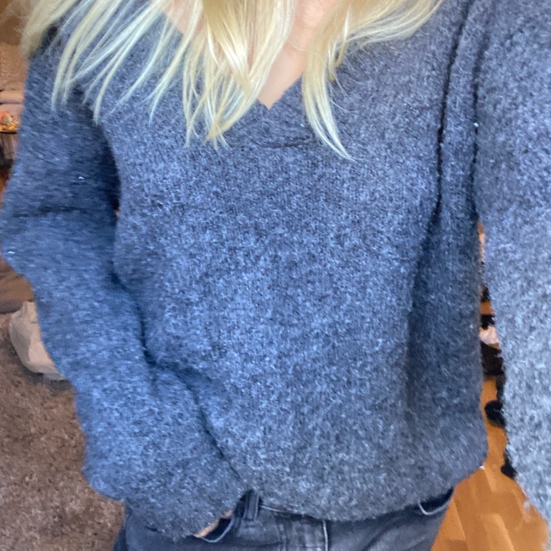 Mysig stickad tröja från hm