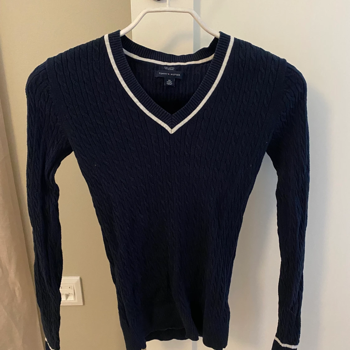 Tommy hilfiger kabelstickad