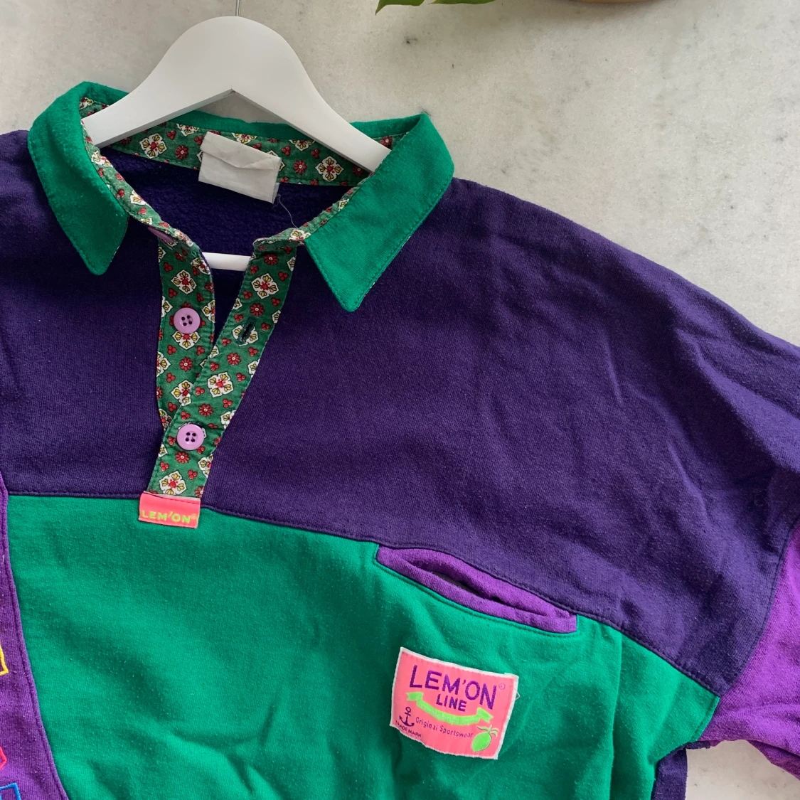 Unik colorblocking-tröja - 90