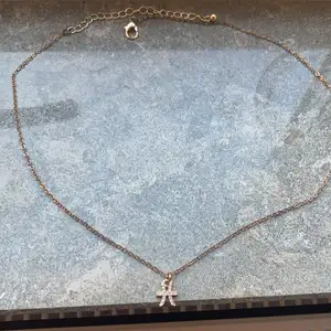 Ett brons färgat halsband med stjärntecken på♓️ säljer då jag inte använder det något mer💗