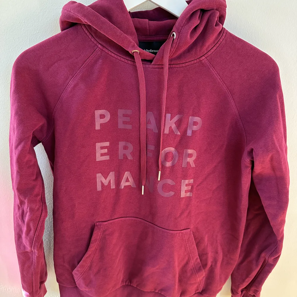 Hoodie med luva från Peak Performance. Storlek M och i fint använt skick.. Hoodies.