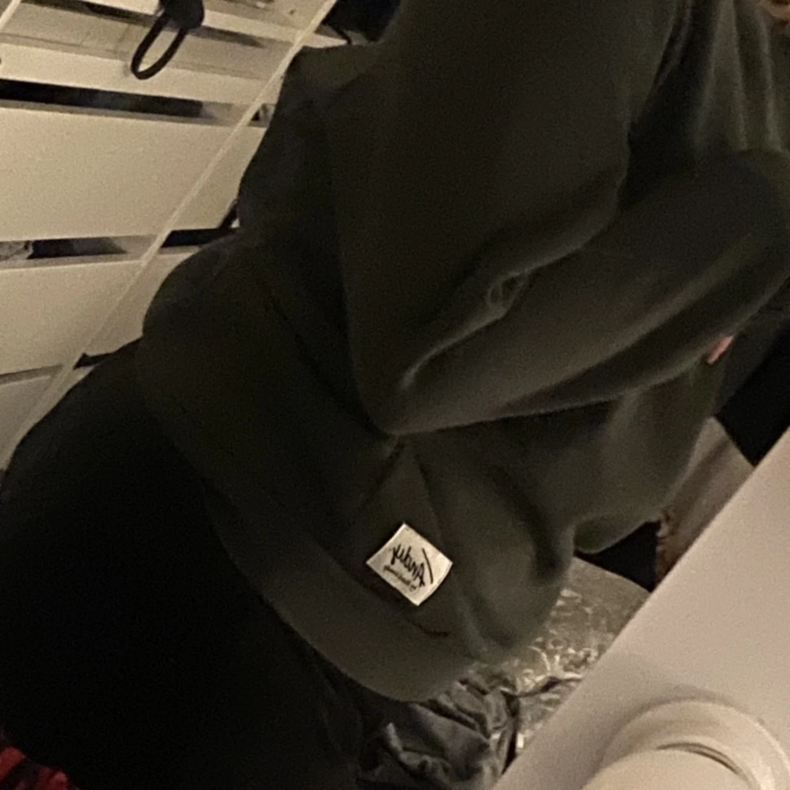 Olivgrön collage tröja - 91