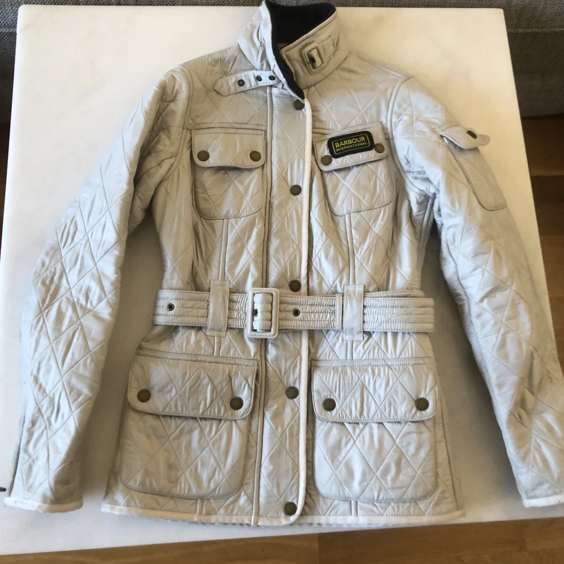 Barbour jacka storl 32 (XS) greige grå / beige