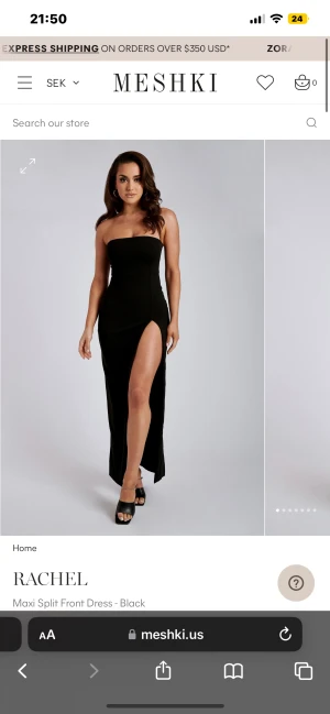 Balklänning från meshki - Säljer denna balklänning från meshki! Storlek M men passar S, aldrig använd endast testad :) Nypris 791kr, pris kan diskuteras vid snabb affär! Köparen står för frakt