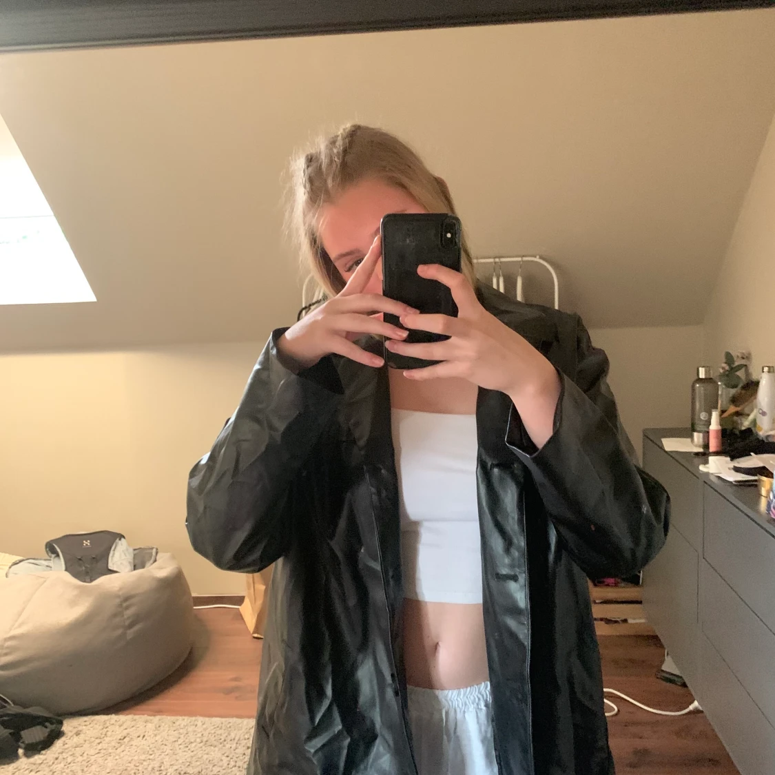 Skinnjacka oversized