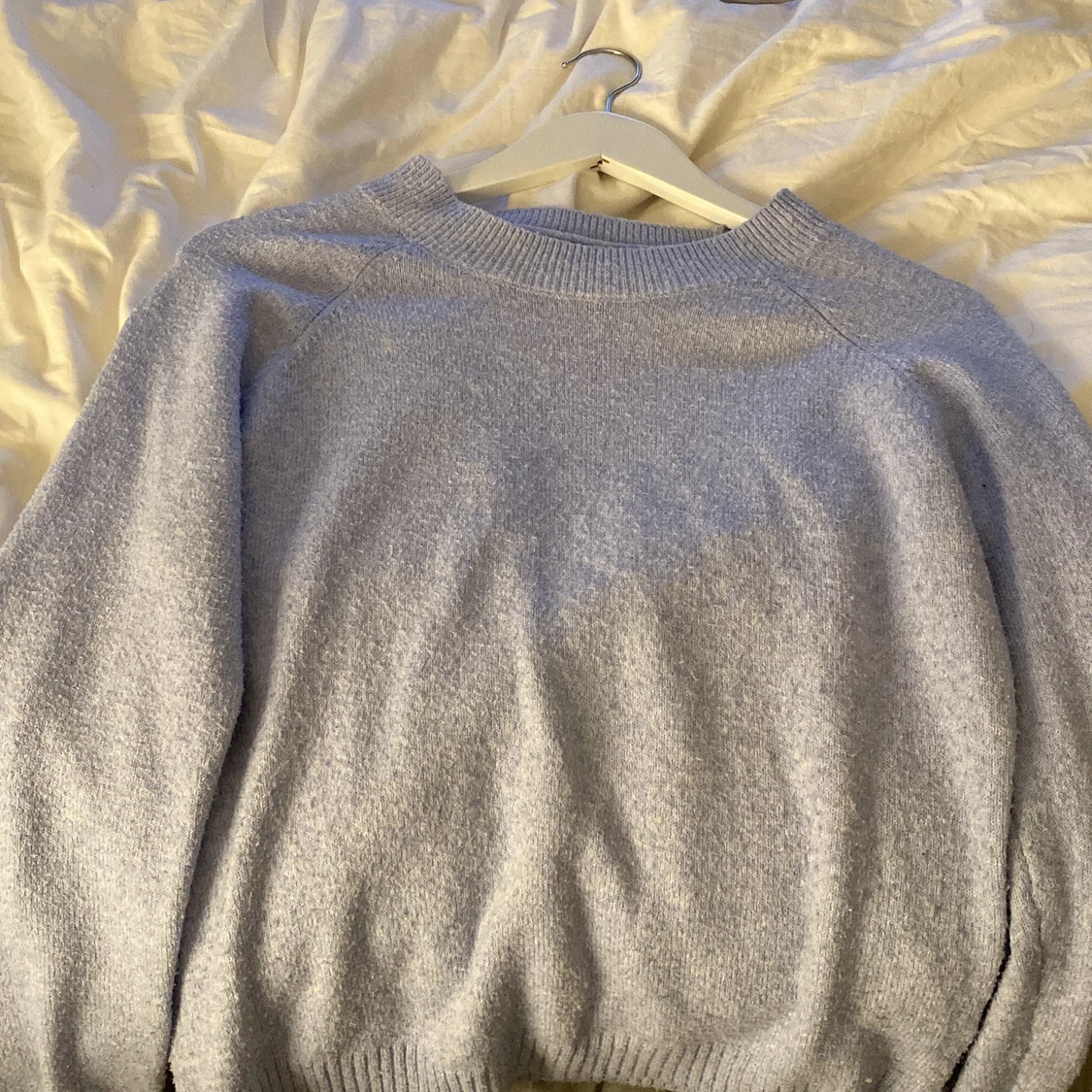 Ljusblå Stickad tröja - 90