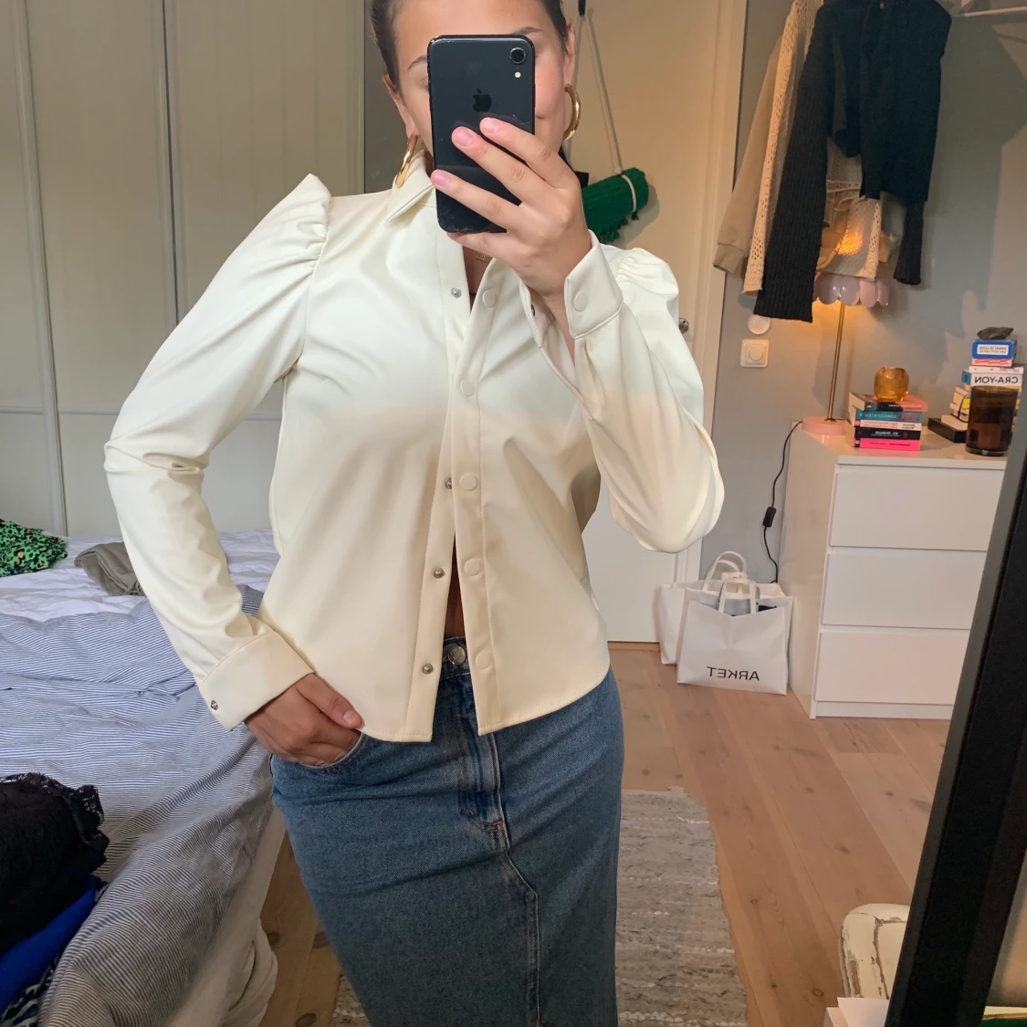 PU leather skjorta - 91